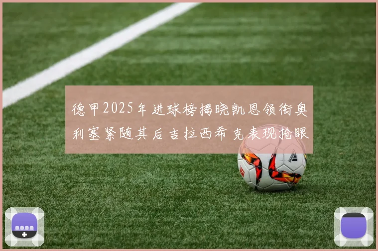 德甲2025年进球榜揭晓凯恩领衔奥利塞紧随其后吉拉西希克表现抢眼
