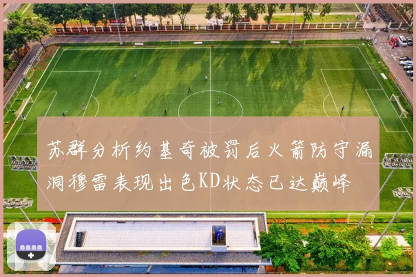 苏群分析约基奇被罚后火箭防守漏洞穆雷表现出色KD状态已达巅峰